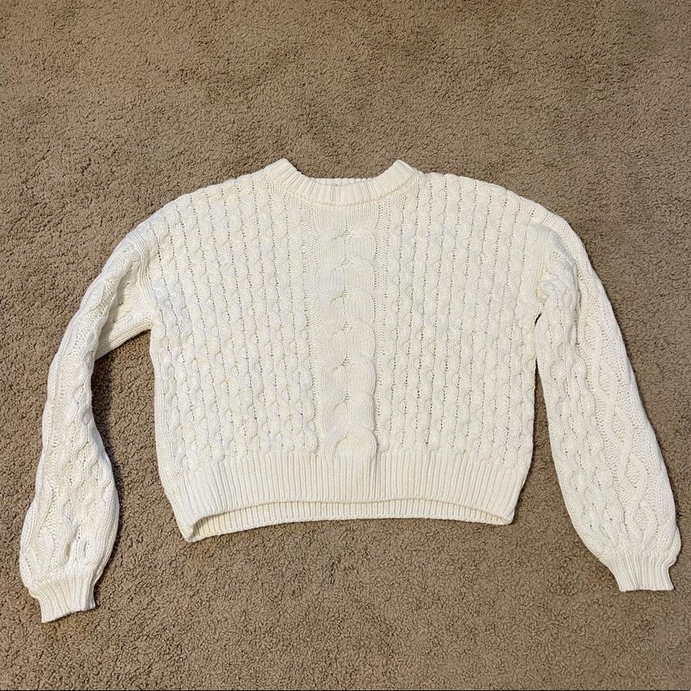 White Cropped Women’s Sweater